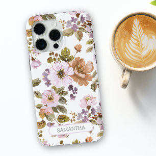 Coque Case-Mate iPhone Fleur de Chic Floral Personnalisée Nom Botanique d