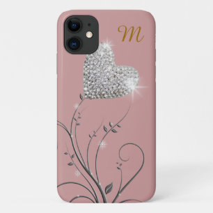Etui iPhone Case-Mate fleur de coeur brillant