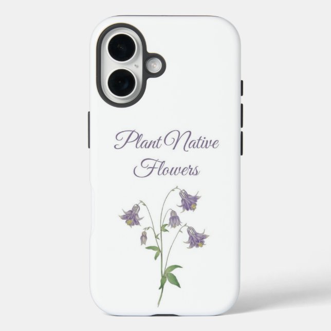 Coques Case-Mate iPhone Fleur de Columbine Fleurs indigènes (Europe) (Verso)
