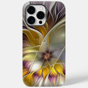 Coque Case-Mate iPhone Fleur de fantaisie fractale moderne abstraite et c