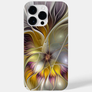Coque Case-Mate iPhone Fleur de fantaisie fractale moderne abstraite et c