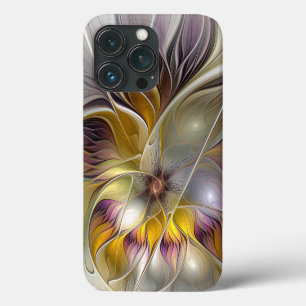 Case-Mate iPhone Case Fleur de fantaisie fractale moderne colorée abstra