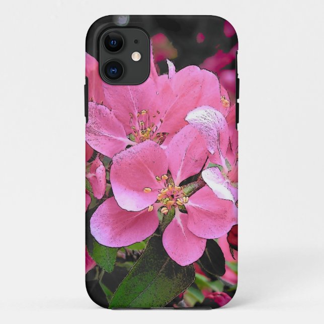 Coques Case-Mate iPhone Fleur de fleurs de crabe printanier (Dos)