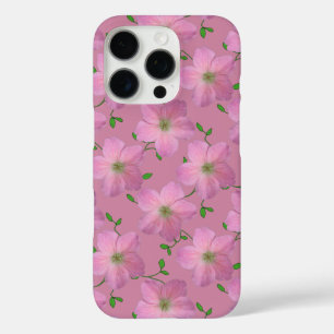 Coque iPhone 16 Pro Fleur de géranium rose Garden sur n'importe quelle