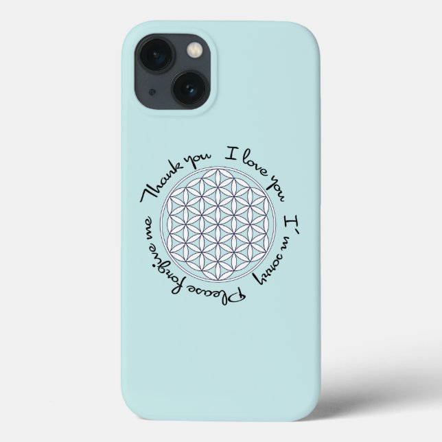 Coques Case-Mate iPhone Fleur de la vie Ho'oponopono (Verso)