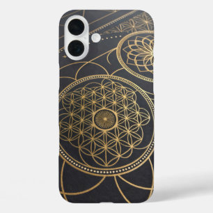 Coque Pour iPhone 16 Plus Fleur de la vie Mystère spirale