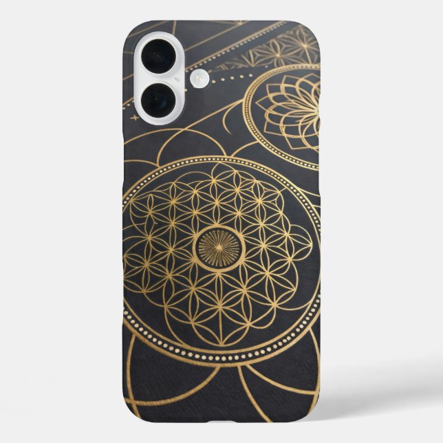 Coques Case-Mate iPhone Fleur de la vie Mystère spirale (Verso)