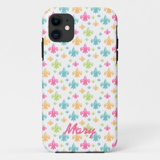Coques Case-Mate iPhone Fleur De Lis (Dos)