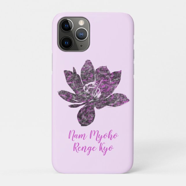 Coques Case-Mate iPhone Fleur de lotus partiellement violette spirituelle  (Dos)