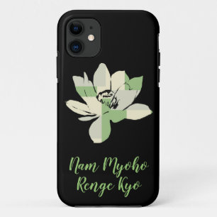Case-Mate iPhone Case Fleur de lotus verte spirituelle Nam Myoho Renge K