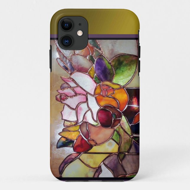 Coques Case-Mate iPhone Fleur de luxe en verre d'art à peine là (Dos)