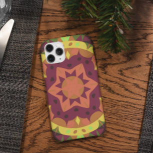 Case-Mate iPhone Case Fleur de Mandala rouge orange et vert