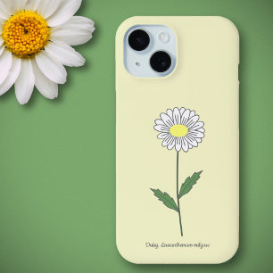 Coque Case-Mate iPhone Fleur de marguerite botanique jaune
