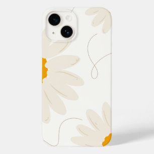 Coque Case-Mate iPhone Fleur de marguerite rétro neutre