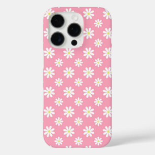 Coque iPhone 16 Pro Fleur de marguerite rose