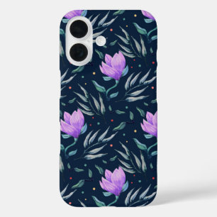 Coque Pour iPhone 16 Fleur de minuit
