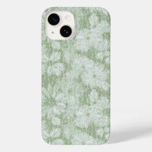 Coque Case-Mate iPhone Fleur de Pâquerette Veloutée Vert Citron