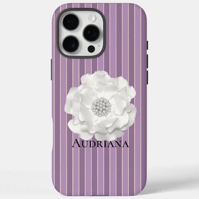 Coques Case-Mate iPhone Fleur de perles blanches (Verso)