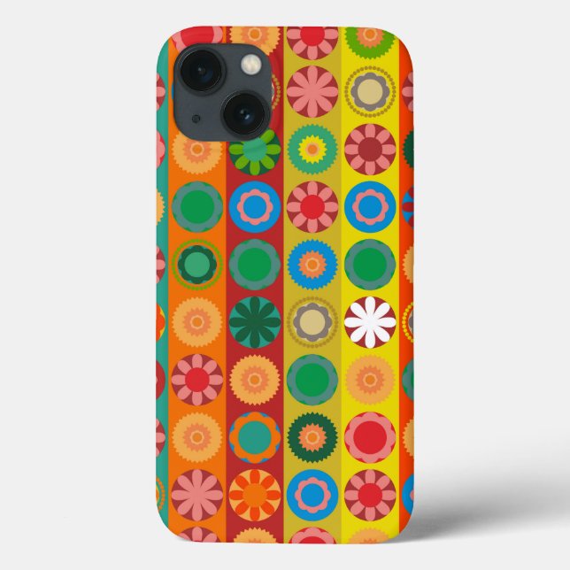 Coques Case-Mate iPhone Fleur de pouvoir en rangées (Verso)