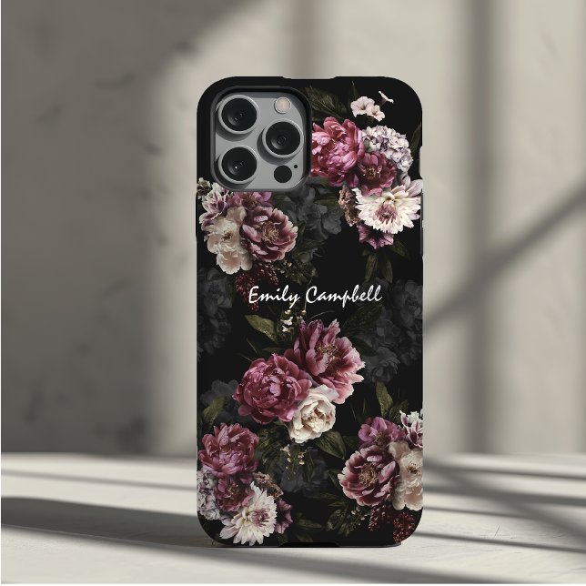 Coques Case-Mate iPhone Fleur de rose blanche luxueuse et lunatique (Créateur téléchargé)