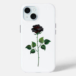 Coque Case-Mate iPhone Fleur de rose noire