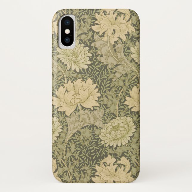 Coques Case-Mate iPhone Fleur de Sauge Chrysanthème de William Morris (Dos)