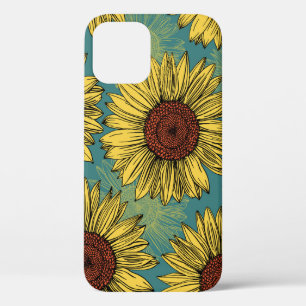 Case-Mate iPhone Case Fleur de soleil à main bleu
