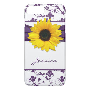 Etui iPhone Case-Mate Fleur de soleil jaune violet