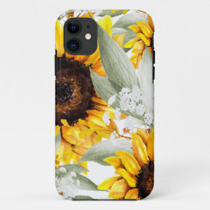Case-Mate iPhone Case Fleur de tournesol Jaune Floral Rustique Automne F