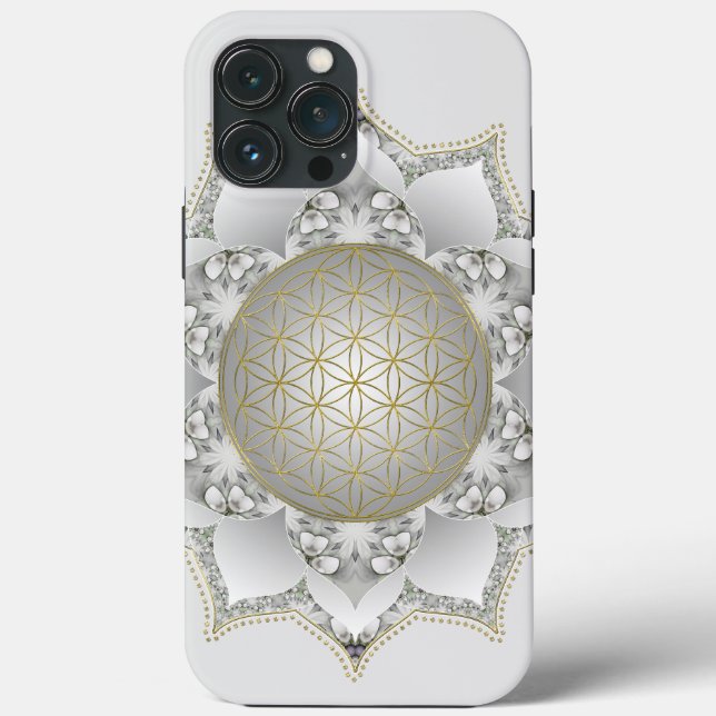 Coques Case-Mate iPhone Fleur De Vie - Blossoms Mandala 1 (Verso)