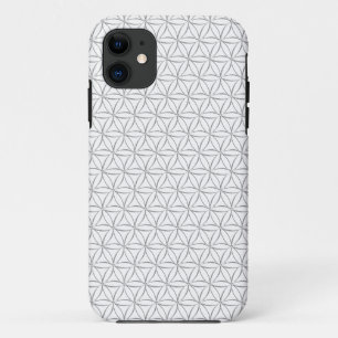 Coque Case-Mate iPhone Fleur de vie / Blume des Lebens - motif d'argent