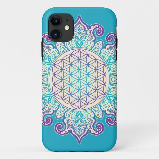 Coques Case-Mate iPhone Fleur De Vie - Indien Mandala 2 (Dos)