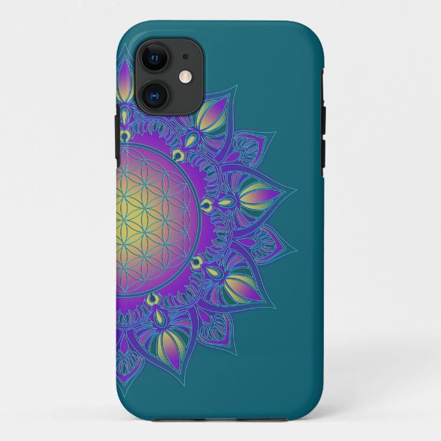 Coques Case-Mate iPhone Fleur De Vie - Mandala Indien 3 (Dos)