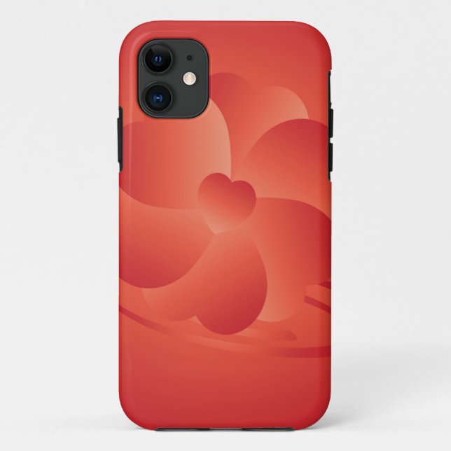 Coques Case-Mate iPhone Fleur des coeurs (Dos)