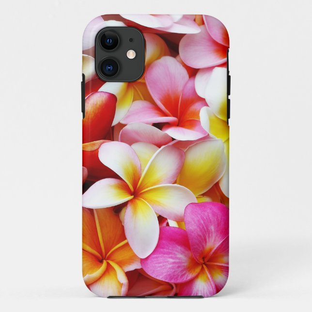 Coques Case-Mate iPhone Fleur d'Hawaï de Frangipani de Plumeria customisée (Dos)