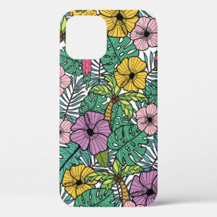 Case-Mate iPhone Case Fleur d'hibiscus tropicale avec palme, perroquets