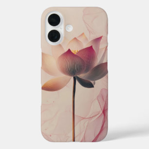 Coque Pour iPhone 16 Fleur d'illusion rose