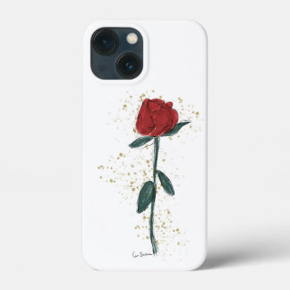Case-Mate iPhone Case Fleur d'illustration abstraite de rose rouge