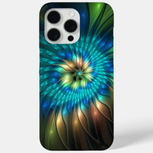 Coque Case-Mate iPhone Fleur d'Imaginaire lumineux, Fractale Abstraite co