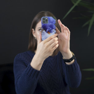 Coque Pour iPhone 16 Fleur d'Iris à poils violets