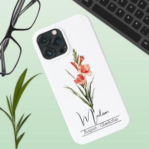 Case-Mate iPhone Case Fleur du mois de naissance août Gladiolus