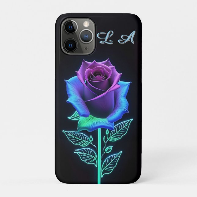 Coques Case-Mate iPhone Fleur éclatante aux accents néon (Dos)