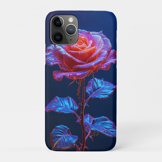 Coques Case-Mate iPhone Fleur éclatante aux accents néon (Dos)