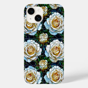 Coque Case-Mate iPhone Fleur élégante de rose blanche