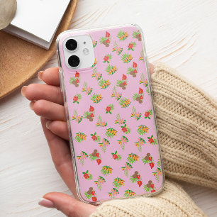 Coque Case-Mate iPhone Fleur exotique colorée vintage chic rose Stylée