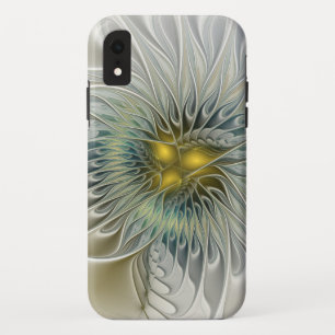 Case-Mate iPhone Case Fleur Fantastique Argent Doré Art Fractal Abstrait