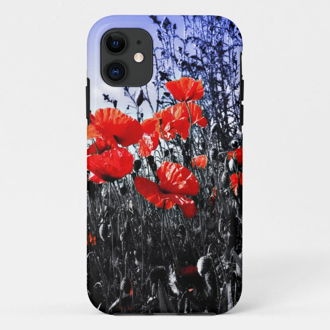 Coques Case-Mate iPhone Fleur florale de pavot de pavots (Dos)