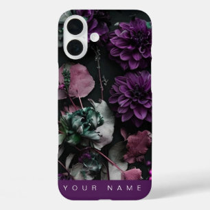 Coque Pour iPhone 16 Plus Fleur foncée violette