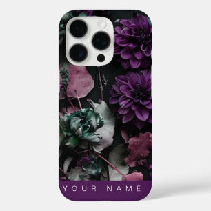Coque iPhone 16 Pro Fleur foncée violette