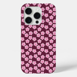 Coque Case-Mate iPhone Fleur Frangipani rose Motif sans couture